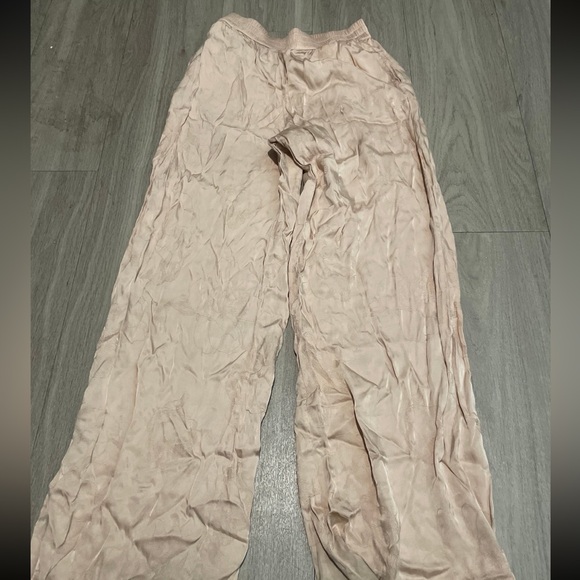 Victoria's Secret Other - Victoria's Secret Cream Satin Pants